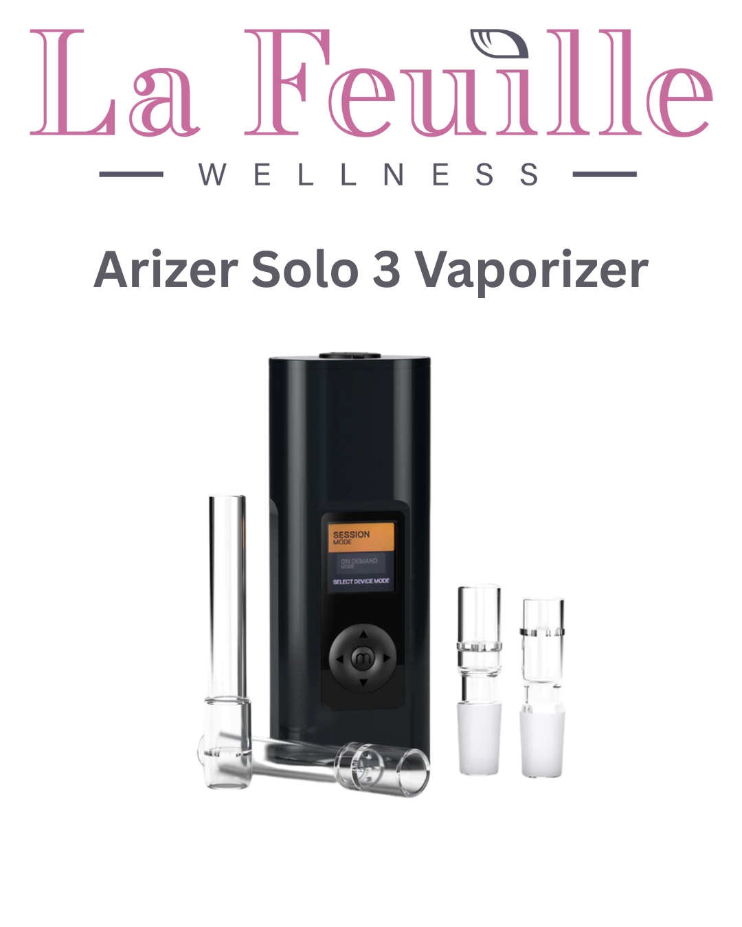 Arizer Solo 3 Vaporizer - BLACK
